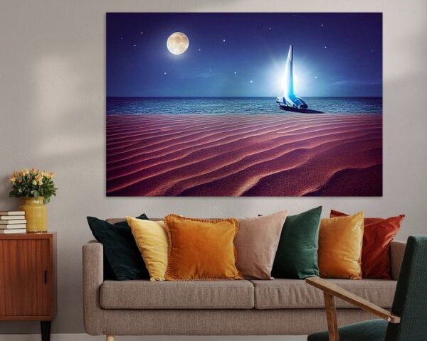 Holiday Planet #3 door Hive Arts Studio op canvas, poster, behang en meer impressie -3731061460395451094