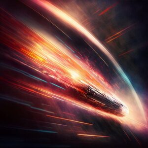 The lightspeed, breaking the barrier by Hive Arts Studio on canvas, poster, wallpaper and more impression be602b3e8276