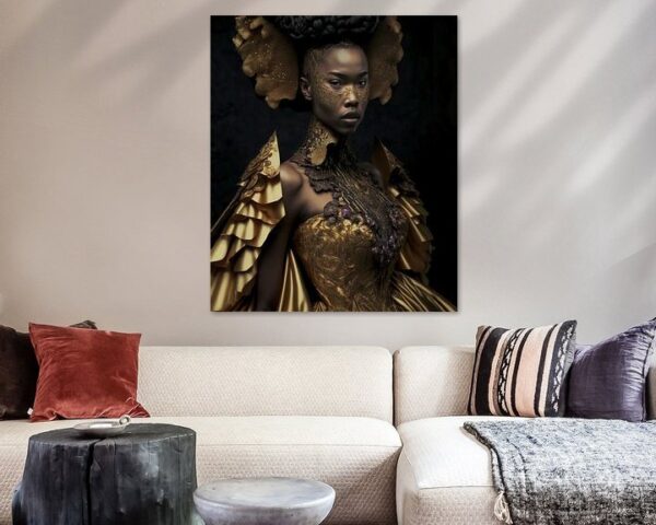 Mode, Avant Garde, Gouden Trouwjurk - Afbeelding 3