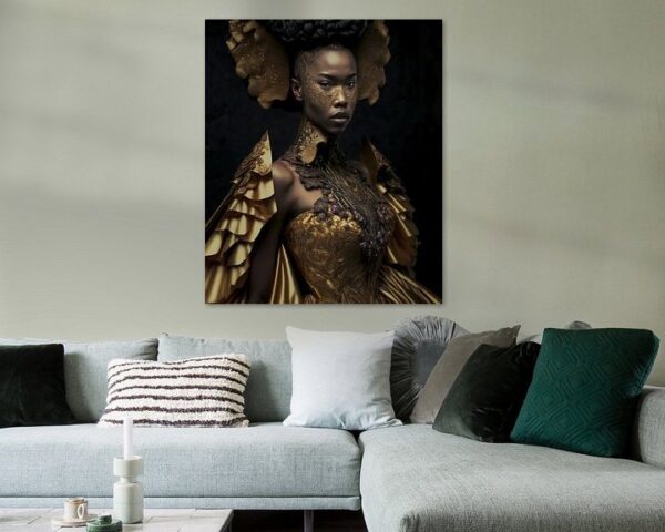 Mode, Avant Garde, Gouden Trouwjurk - Afbeelding 4