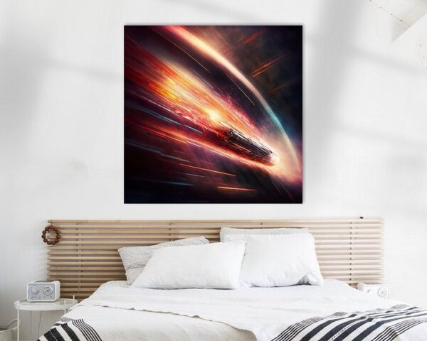 De lichtsnelheid, het doorbreken van de barrière door Hive Arts Studio op canvas, poster, behang en meer impressie 0f4b2c1f77ff