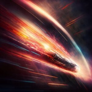 The lightspeed, breaking the barrier by Hive Arts Studio on canvas, poster, wallpaper and more impression b5975b514392
