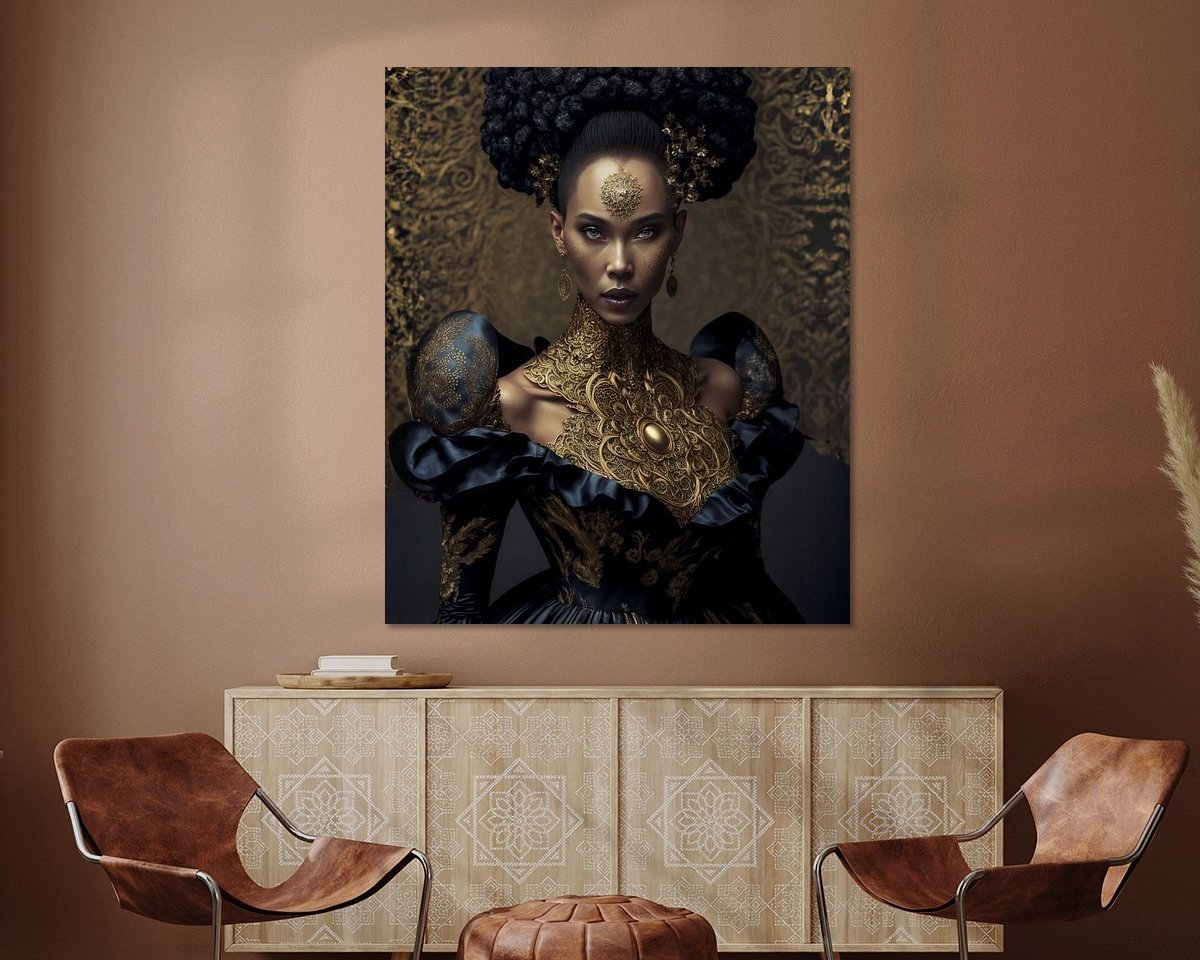 Mode, Avantgarde, Goldenes Hochzeitskleid #2 4 Fashion, Avant Garde, Golden Wedding Dress #2 by Hive Arts Studio on canvas, poster, wallpaper and more impression 54bb49dec4c7
