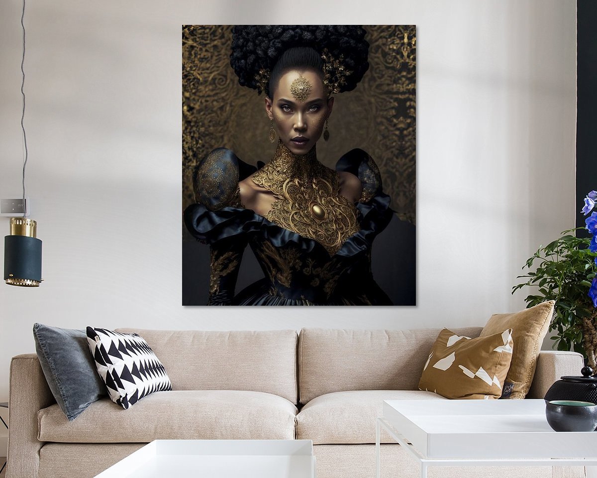 Mode, Avantgarde, Goldenes Hochzeitskleid #2 2 Fashion, Avant Garde, Golden Wedding Dress #2 by Hive Arts Studio on canvas, poster, wallpaper and more impression 96e75fb0bace