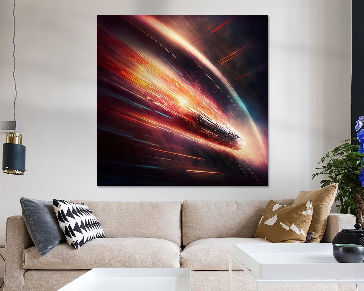 The lightspeed, breaking the barrier 4 The lightspeed, breaking the barrier by Hive Arts Studio on canvas, poster, wallpaper and more impression ab9df6abdcea
